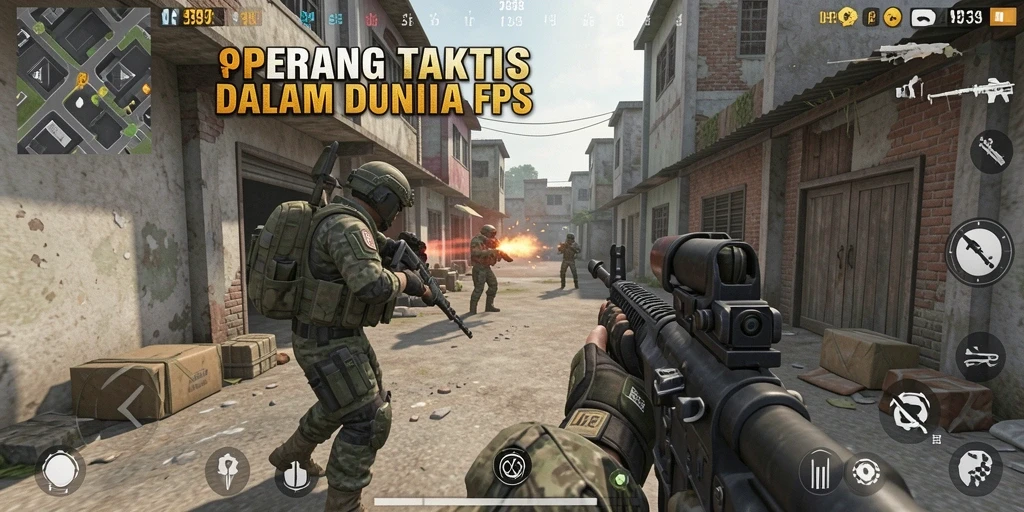 Screenshot menampilkan ketegangan dalam gameplay FPS yang seru.