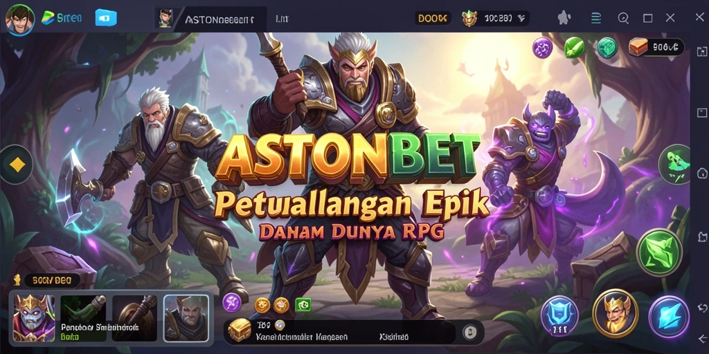 Tampilan gameplay menakjubkan dari petualangan RPG di ASTONBET.