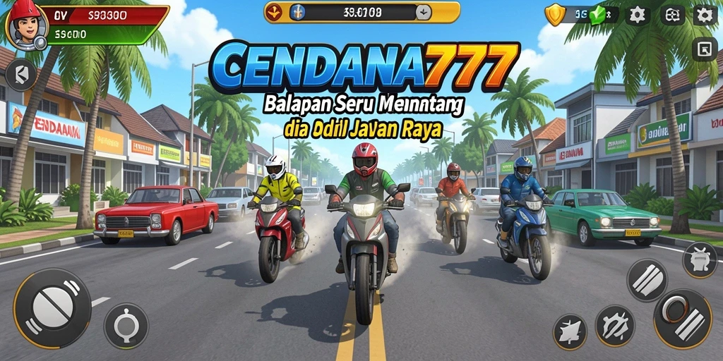 Gameplay balap seru dengan mobil-mobil cepat di lintasan.