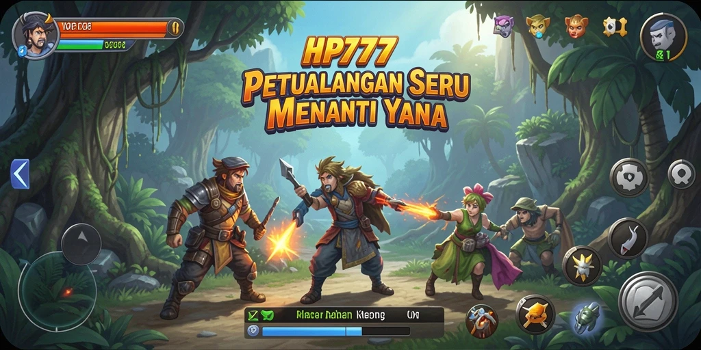 Tampilan gameplay yang mendebarkan dalam HP777.