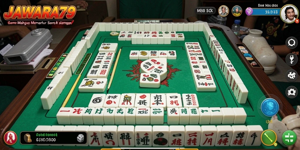 Tampilan gameplay yang seru dalam JAWARA79 dengan suasana Mahjong.