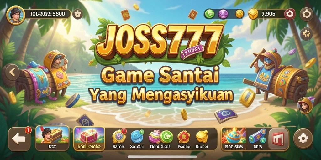 Screenshot JOSS777 menampilkan gameplay seru dan colorful.