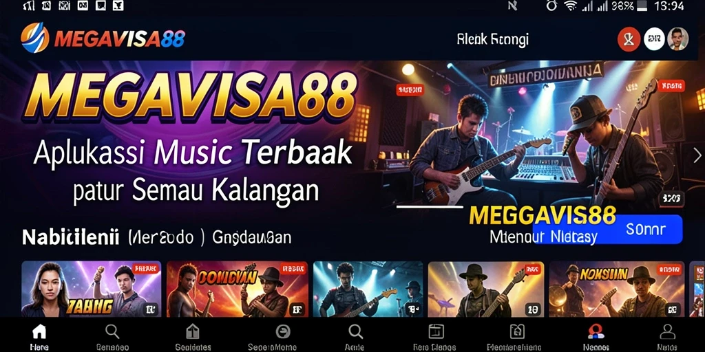 Tampilan gameplay interaktif MEGAVISA88 dengan pengalaman musik yang menarik.