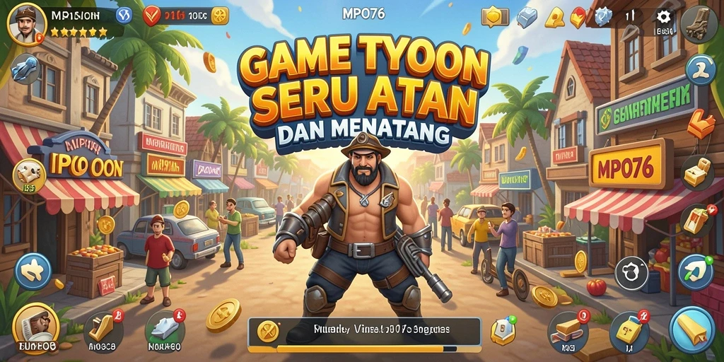 Tampilan screenshot MPO76 menampilkan serunya gameplay Tycoon yang penuh strategi.