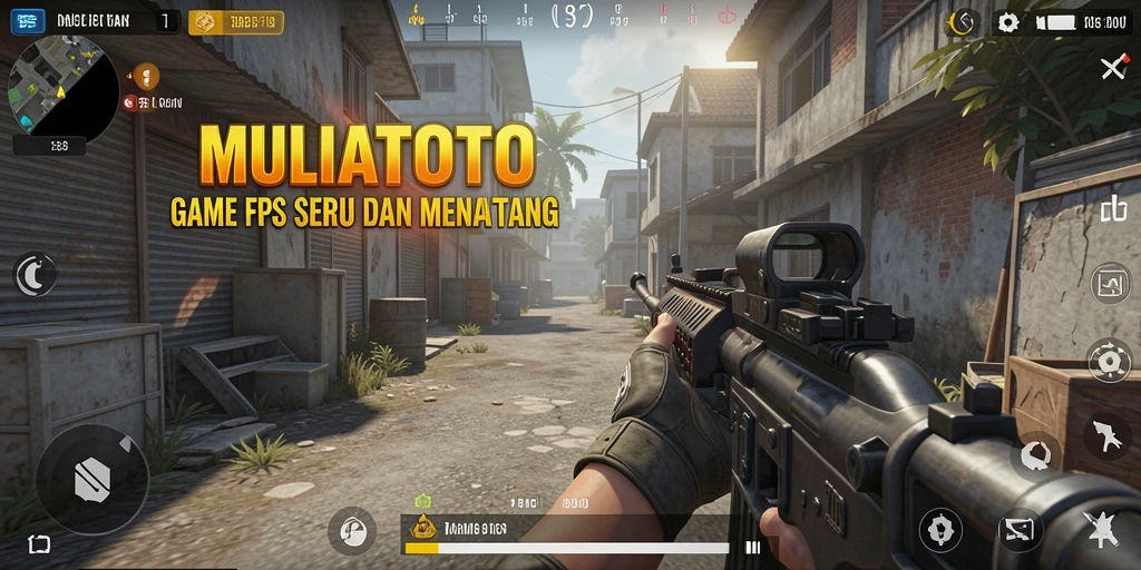 Gameplay seru dari MULIATOTO dengan aksi tembak-menembak epik.