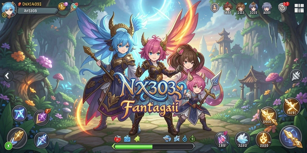 Tampilan gameplay <strong>NX303</strong>, eksplorasi karakter anime yang menarik.