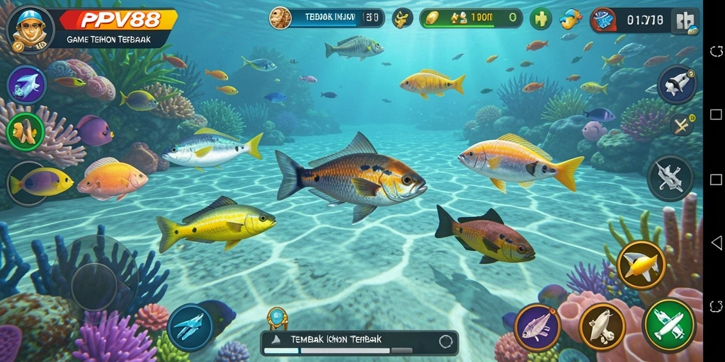 Tampilan permainan Tembak Ikan yang seru dan menantang di PPV88.