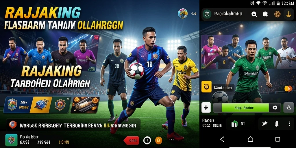 Tampilan gameplay RAJAKING dengan berbagai pilihan taruhan olahraga.