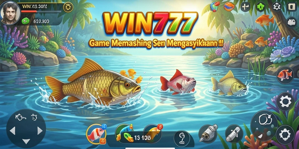 Gameplay WIN777 menampilkan momen memancing yang seru dan menantang.