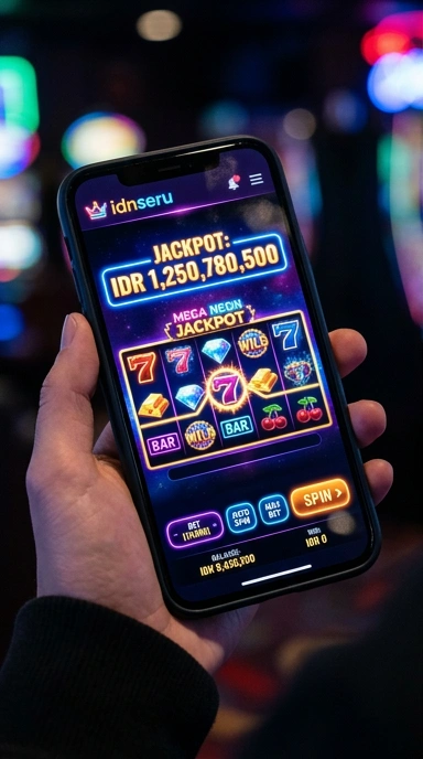 Tampilan dashboard aplikasi idnseru yang intuitif.