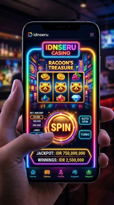 Pengguna sedang menjelajahi aplikasi di idnseru.